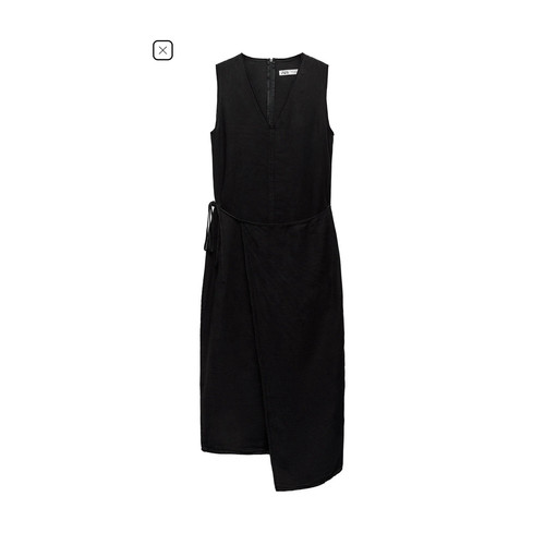 Zara damen wickelkleid schwarz - damen,