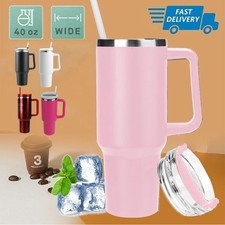 40oz~ Thermobecher mit Strohhalm Griff 1,2L viele Designs Trinkflasche Edelstahl