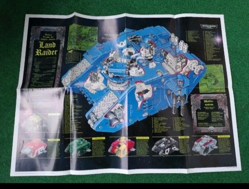 Land raider poster white dwarf - white,