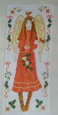 Stickvorlage, Kreuzstich, "   Weihnachtsengel   "  