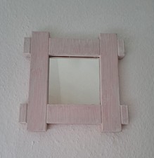 Wandspiegel mit Holzrahmen 28×28cm