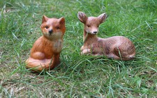  Fuchs und Reh Tier Figur