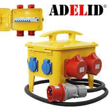Mobiler Stromverteiler Baustromverteiler mit Kabel CEE 32A 16A Sicherung FI LS