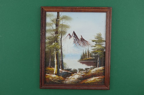 ölgemälde mit holzrahmen - Ölgemälde,