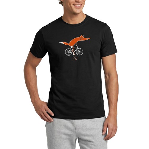 Schlauer fahrradfahrer fuchs - fahrradfahrer,
