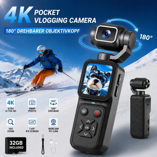 Tragbare uhd action - action, pocket