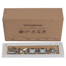 ORIGINAL Skoda Emblem Schriftzug SKODA Chrom FABIA 3 KAROQ hinten 5JA853687 2ZZ