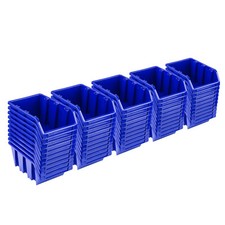 Set 50 x Stapelboxen NP8 blau