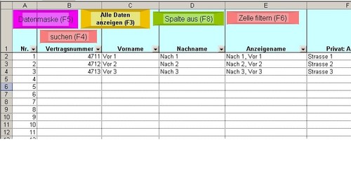 Excel tuning adressverwaltung - excel-tuning,