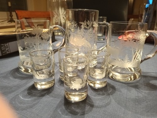 Bierkrug 4 schnapsgläser - 3,
