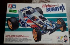 Vintage Tamiya Fighter Buggy RX von 1996 im Karton mit Anleitung und Zubehör