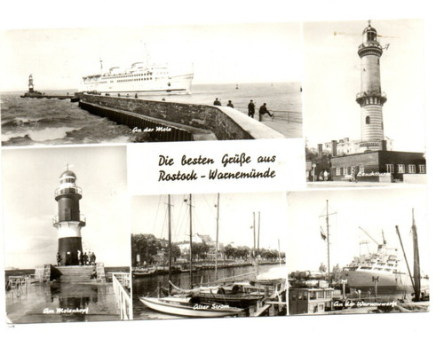 Ansichtskarte rostock - ansichtskarte,