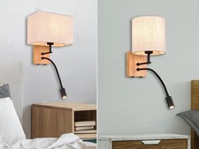 Leselampen Designklassiker Schlafzimmer Bett, Nachttischlampe Wandmontage rund