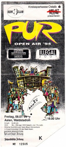 Pur 1994 ticket - 1994,