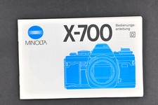 Minolta X-700 Bedienungsanleitung (D, 1990 ) und 13 weitere