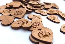 50 Streudeko Holz Herz