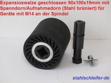Spanndorn,Aufnahmedorn u Expansionswalze   für Winkelschleifer, Satiniermaschine