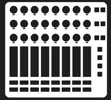 3 Blanko-Overlays für Novation Launch Control XL mk1/2