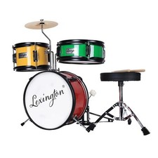 Kinderschlagzeug 3 PC Schlagzeug Set für Kinde mit Snare Tom Bass Drum Bass D...