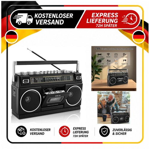 Wiscent retro boombox - wiscent, retro-boombox