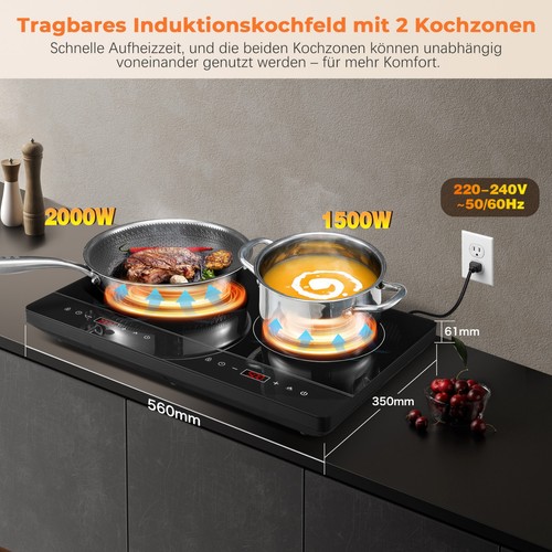 Doppel induktionskochfeld - doppel,