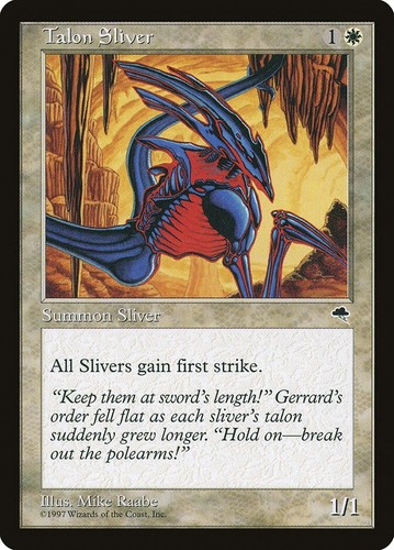 Talon sliver near - talon,