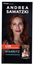 Andrea Sawatzki - Biarritz - Premierentournee - Flyer/Werbe-Karte