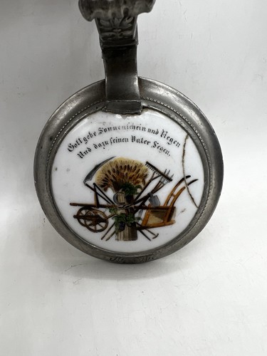 Zinndeckel für