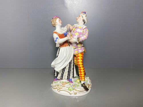 Meissen figur harlekin - figur,