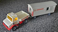 Siku #2519 , Unimog U1500 mit Bauwagen / Heitkamp Bau - beschädigt