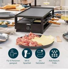 PRINCESS Raclettegeräte & Grillplatte für 8 Personen Tischgrill Raclet Raklett