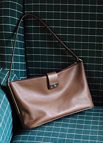 Handmade schultertasche etaupe - handmade,