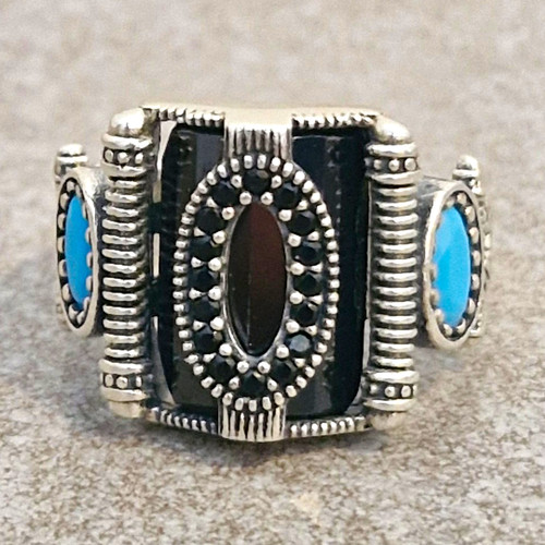 Gravierter silber ring größe - gravierter,