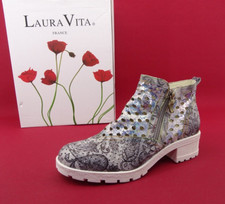 Laura Vita France Stiefeletten Stiefel Boots Damenstiefel Schuhe Leder Gr. 41