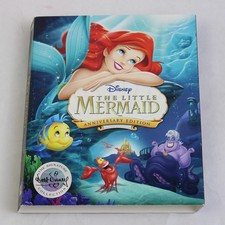 Disney The Little Mermaid 30th Jubiläumsausgabe W / DVD Blu-Ray & Gallery Buch