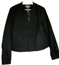 Damen Blazer 38 Comma schwarz Langarm Blouson Baumwollmischung NEU