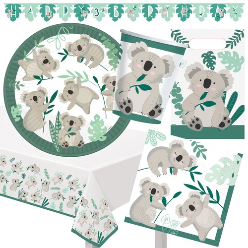 Koala party geschirr - party,