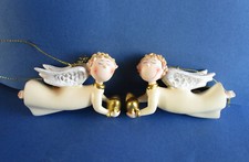 2 Engel creme mit Herz