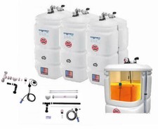 Öltank 4500 Liter doppelwandig Kunststoff Schütz Komplettset 3 x 1500 Liter Set