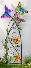 XXL Rankgitter Wanddeko Wandbild Metall 3D Schmetterlinge Garten Kletterhilfe 