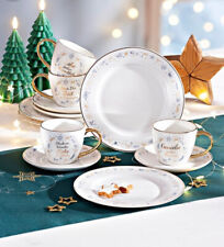 Kaffeeservice Goldmomente 2-tlg. aus Porzellan für 4 Personen Kaffeetasse Teller