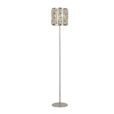 Stehleuchte Stehlampe klein 155 cm E27 Kristall Metall Art Déco Wohnzimmer