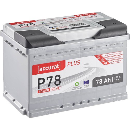 Accurat plus autobatterie 78ah - plus,