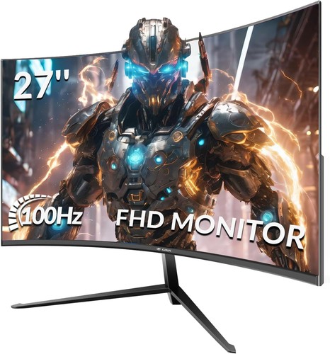 Crua curved gaming monitor - crua, monitor,