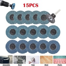 15 Stücke Fächerscheibe 50mm Mini Schleifscheiben Fächerscheiben 40/60/80 Korn