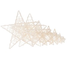  8 Pcs Hochzeitsfeier Deko Weiße Sterndekorationen Partydekoration