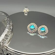 Kissen Ohrringe mit funkelnden Swarovski® Kristallen Damen Geschenk Neu