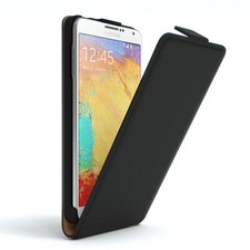 Tasche für Samsung Galaxy Note 3 Neo Flip Case Handy Schutz Hülle Cover Schwarz