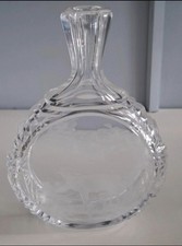 Großes Schnupftabakglas mit Gravur * Klarglas