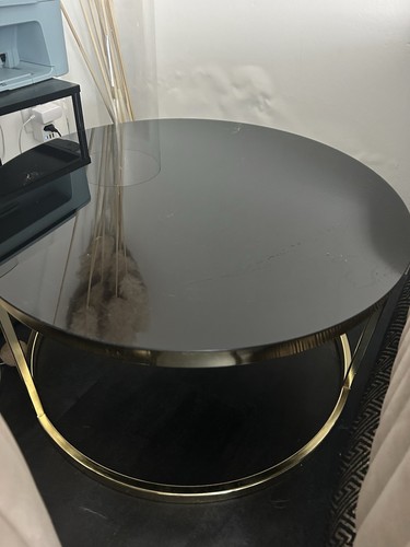 Runder couchtisch glasplatte - couchtisch,